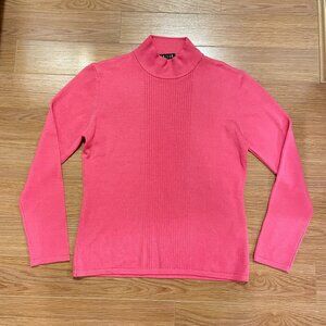 Vintage Made in Italy Merino Wool Mockneck Sweater Pink
